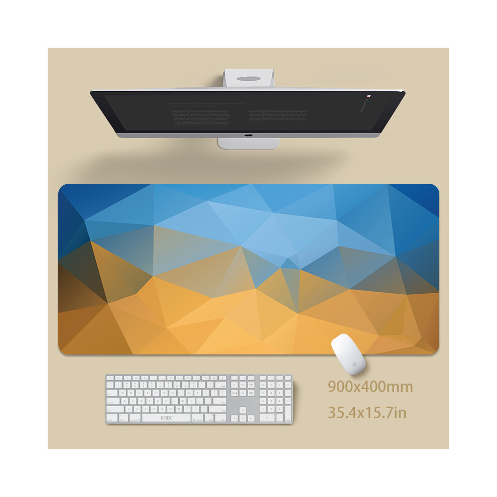 Maxpower (Triangle Ss (5), 900X400x4mm) Minimalist Large Desk Pads Big Computer Mousepads Gaming Mousepad Big Keyboard Mats Gamer Mouse Pad Desk Mat