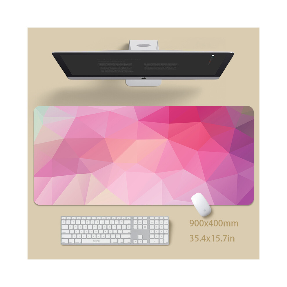 (Triangle Ss (6), 900X400x4mm) Minimalist Large Desk Pads Big Computer Mousepads Gaming Mousepad Big Keyboard Mats Gamer Mouse Pad Desk Mat 9190758288414