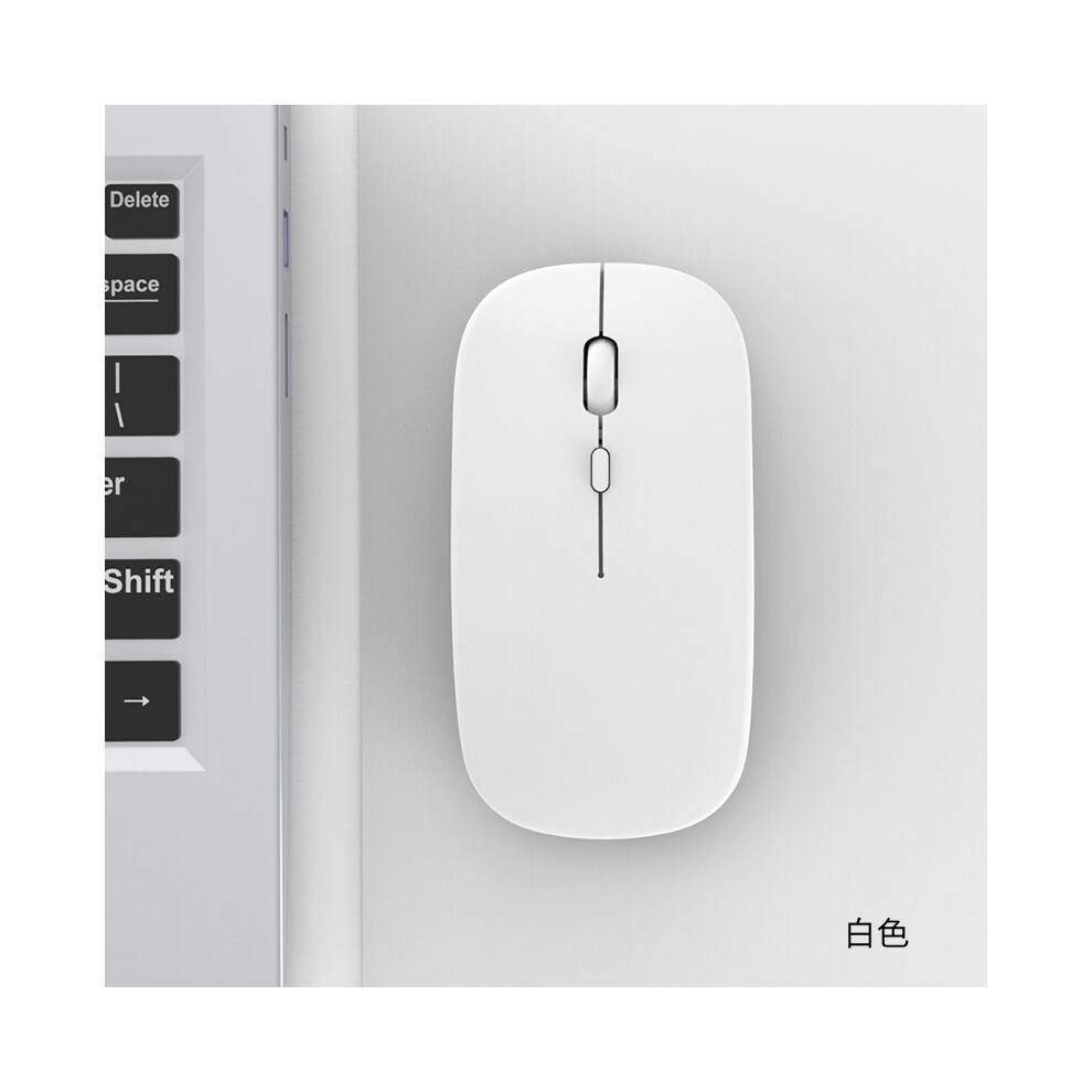 Maxpower (White) Portable Wireless Bluetooth Mouse Magic Silent Ergonomic Mice For Laptop Notebook Ipad Tablet Mobile Phone Office Gaming Mouse