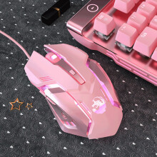 (s6 wired mouse) Gaming Mute Mouse Cute RGB Gamer 6 Buttons Mice Optical Office Computer Mouse For Desktop Laptop Ergonomic Game Mouse