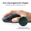 (ONLY 2.4G Black) UGREEN Wireless Mouse Bluetooth5.0 Mouse Ergonomic 4000DPI 6 Mute Buttons Mouse For MacBook Tablet Laptops Computer PC Mice 6