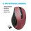 (ONLY 2.4G Red) UGREEN Wireless Mouse Bluetooth5.0 Mouse Ergonomic 4000DPI 6 Mute Buttons Mouse For MacBook Tablet Laptops Computer PC Mice 1