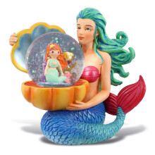 CoTa Global Mermaid Snow Globe - Kouzeln figurka Rainbow Water Globe s trpytivm trpytem Sberatelsk novinka, ozdoba pro domc dekoraci k narozenin