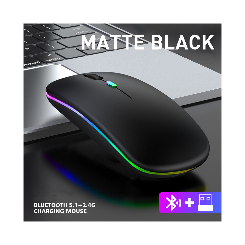 Photos - Mouse MAXPOWER  Femoro Bluetooth Wireless  Portable Mobile Office  Silent Ergonomic  with Backlight for Laptop PC (LED Black)