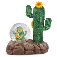 CoTa Global Cactus Snow Globe - Kouzeln figurka Rainbow Water Globe s trpytivm trpytem Sberatelsk novinka, ozdoba pro domc dekoraci k narozenin