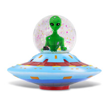 CoTa Global Alien Snow Globe - Kouzeln figurka Rainbow Water Globe s trpytivm trpytem Sberatelsk novinka, ozdoba pro domc dekoraci k narozeninm
