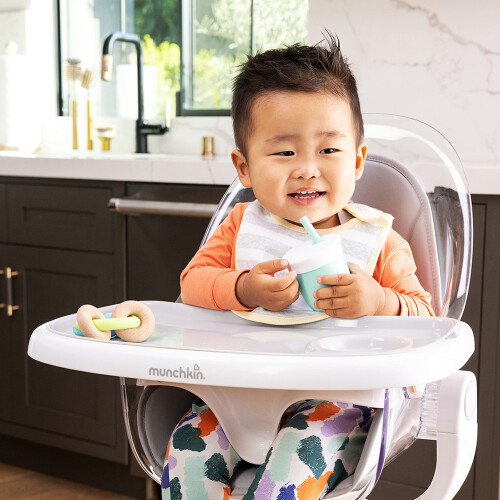 Munchkin Munchkin Cest Silicone! Ανοιχτό Ποτηράκι Εκπαίδευσης με Καλαμάκι για Μωρά 6 Μηνών+, 4 Οζ, Μέντα 2