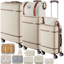 Suitcase Set Madison - 13-piece, 3 suitcases, packing cubes, TSA lock