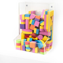 SimplyImagine Acrylic Wall Toy Dispenser Hanging Organizer and Storage Bin For Children