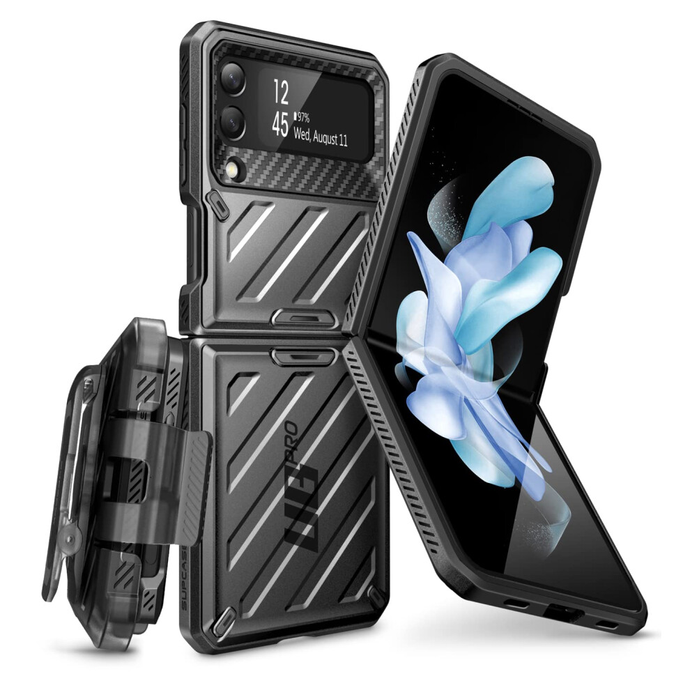 Supcase Unicorn Beetle Pro Series Case For Samsung Galaxy Z Flip 4 5G Black 843439119048