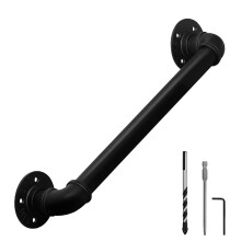HouseAid Corrimão de Parede em Tubo Industrial de 2FT, Estilo Vintage, Montado na Parede