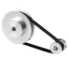 2GT Synchronous Wheel 1:3 Reduction Transmission Pulley Pulley Model Mechanical Belt for 3D Printer - 610mm