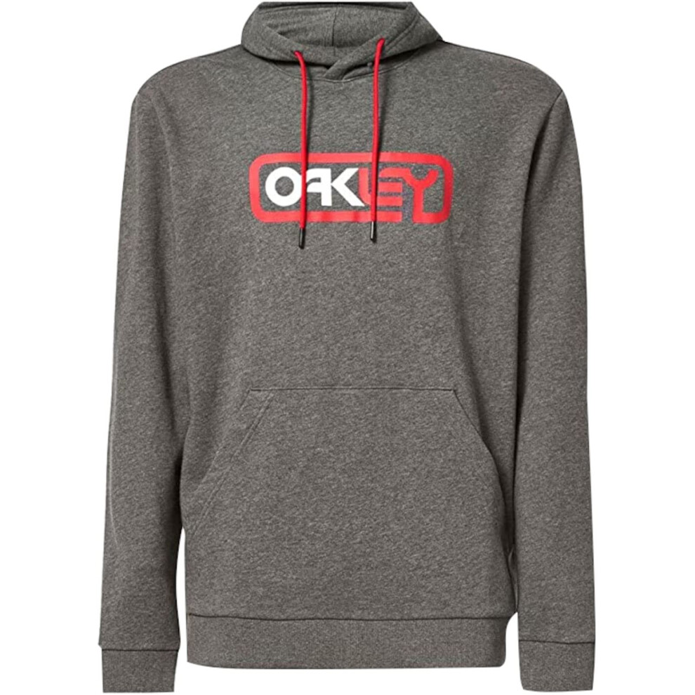 Oakley Locked in B1B Pullover Hoodie New Athletic Grey X-Large