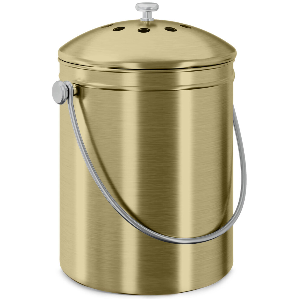 Utopia Kitchen Komposteimer F R Die K Chenarbeitsplatte, 13 Gallonen Komposteimer F R Die K Che Mit Deckel, Inkl. 1 Ersatzkohle F-image