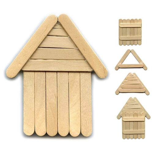 Mini palitos de artesanato perfeitos. Pacote de 1000 palitos. 3,5 polegadas x 0,25 polegadas. 1