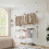 House of Home Adjustable Double Telescopic Clothes Rail Organiser Baskets Racks 1