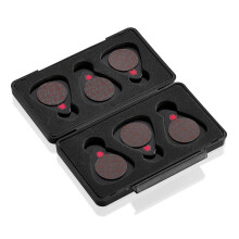 TIK PIK 6-Pack Gitarrplektrum för Akustiska & Basgitarrer | As Seen On Shark Tank | Svart Medium Gauge 0.71mm
