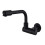 360 Degree Rotating Black Wall Mounted Single Cold Water Mixer Solid Brass Kitchen Sink Basin Fauce 1