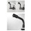 360 Degree Rotating Black Wall Mounted Single Cold Water Mixer Solid Brass Kitchen Sink Basin Fauce 4