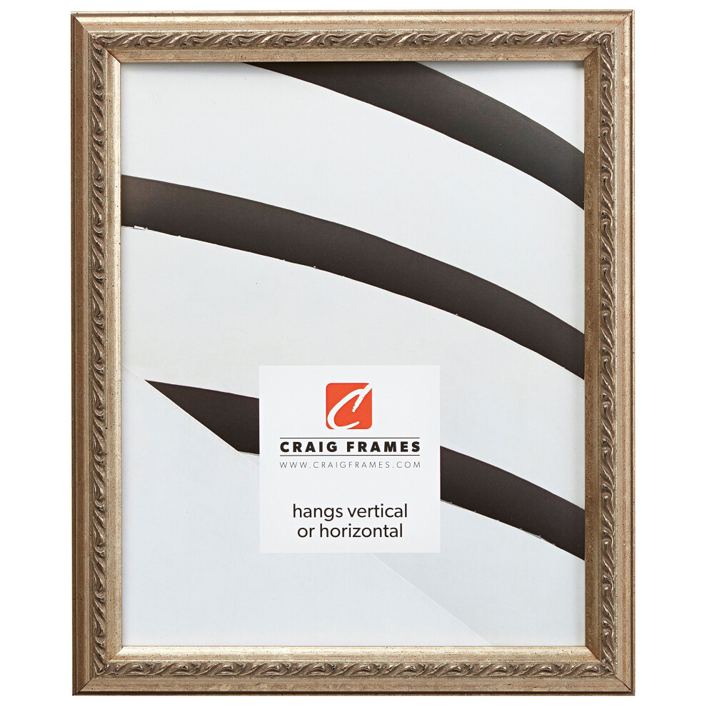Cadre photo Craig Frames Whittemore 12x18 en argent orn