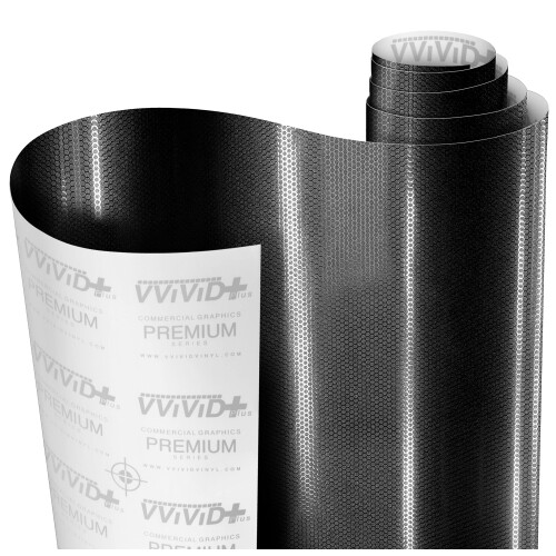 VViViD+ Car Wrap Vinile Opaco Nero Piccolo Pattern (1ft x 5ft)