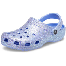 Crocs Classic Clog - Trpytiv unisexov drevky pro eny a mue - Croslite svrek - Nastaviteln psek na pate - Glitter Moon Jelly Pnsk 12 Dmsk