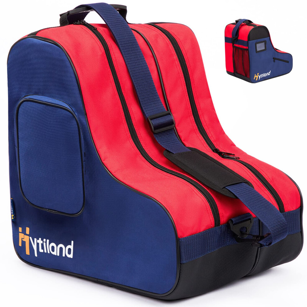 Hytiland Roller Skate Bag Breathable Ice Skate Bag with Adjustable Sh