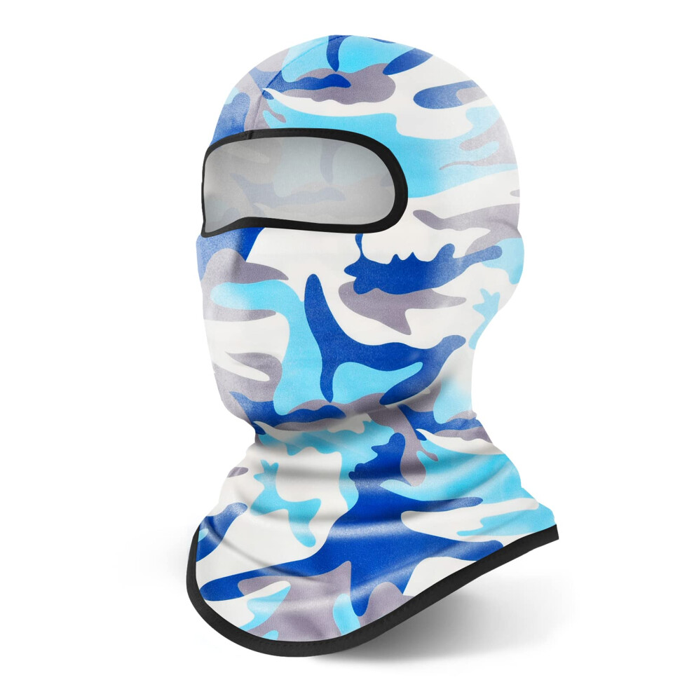 Yeslife Camouflage Ski Mask Balaclava Face Mask For Men And Wome Blue 6941197807857