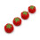 Dritz Tomato Mustergewichte, 4-teilig, Rot, 4 St   ck 5