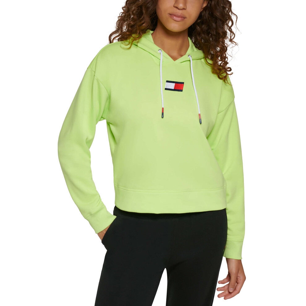 Tommy Hilfiger Women's Pullover Hoodie  Sharp Green  Medium