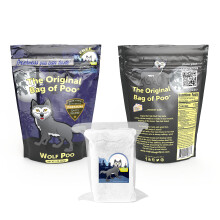 Den originale taske med Poo Novelty Cotton Candy Gag Gift (Vanilla Wolf)