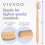VIVAGO Bamboo Toothbrushes Medium Bristles 10 Pack - BPA Free Medium B 4