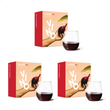 TOSSWARE POP 14oz Vino cestovné balenia sada 12 pohárov na víno prémiovej kvality z recyklovatelného, nerozbitného a krištálovo círeho plastu