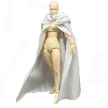 L tkov pl t s klob kom v mierke 1:12 pre oblecenie z akcnej fig rky Bandai SHF Figma v mierke 15 cm (biely pl t)