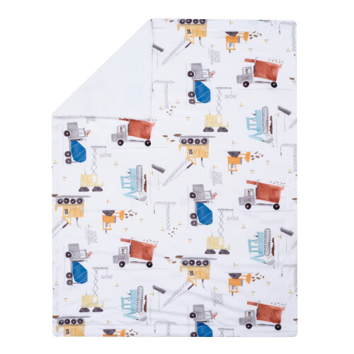 Bedtime Originals Construction Zone Μωρουδιακή Κουβέρτα με Φορτηγά 1