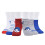 Under Armour Under Armour Pojkar Multi Pack Kvartersocka, Röd, 4-6 US 5