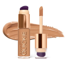 Urban Decay Quickie 24HR Fuldd?kkende Vandt?t Concealer (50WO - Tan Warm Orange) Naturlig mat finish Hydrating Vitamin E Dual-ended Buffing Brush