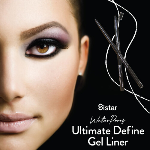 Sistar Ultimate Define Gel Eyeliner Pen Μηχανικός Αδιάβροχος Χρυσός 2