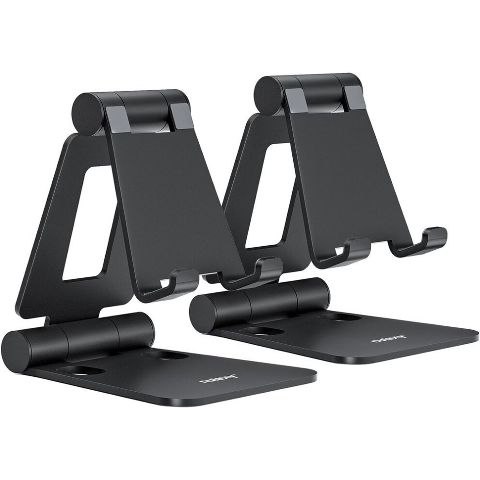 2 Pack Dual Folding Fully Adjustable Foldable Desktop Cell Phone Stand,Compatible With Phone 16 15 14 13 12 Pro Xs Xs Max Xr X 8 700369755930