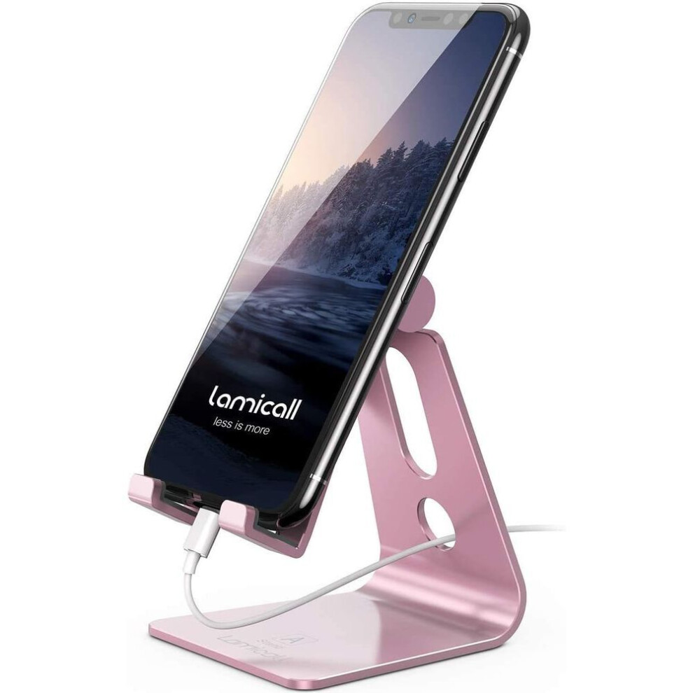 Adjustable Cell Phone Stand, Desk Phone Holde Compatible With Iphone 16, 15, 14, Plus, Pro, Pro Max, 13 12 X Xs,4-8" Phones 700369756142