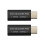 2PCS USB Type-C Data Blocker USB-C Adapter Support Quick Charge(50V/5A) Stop Data Theft (Black) 5