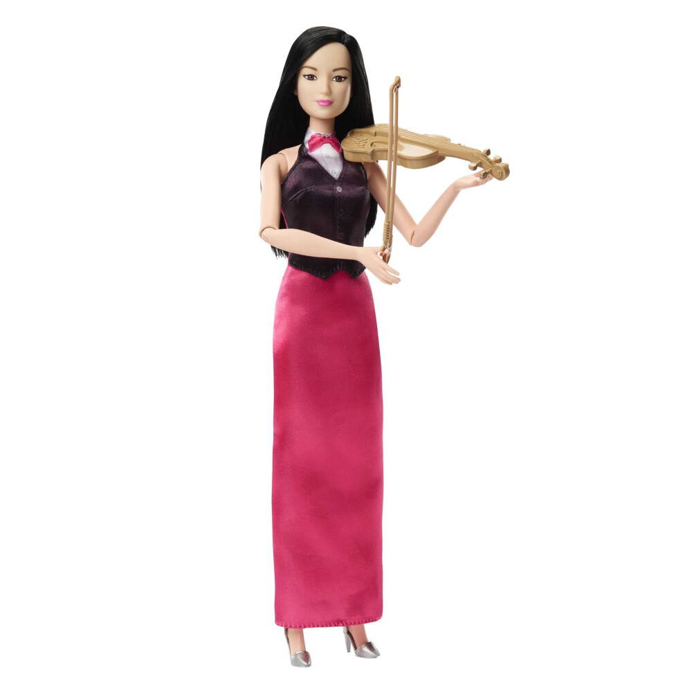Barbie Doll & Accessories Career Violinist Musician Doll With Violin