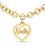 Barbie Colar de cora      o da Barbie Round Link - Ouro 1
