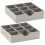 Household Essentials Drawer Organizer Tray 2 Pack  Gray  Silver 1
