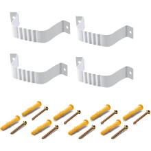 Vyh Gutter Straps 2x3 Downspout Bracket Downspout Strap (4 Pack White)