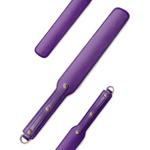 Ueemph 18 tum Riding Crop Lila Lder Paddel Super hllbar matta Paddlar Ridsport Crops (lila)