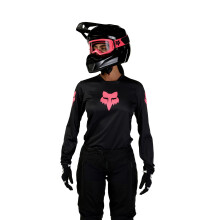 Fox Racing Women's Blackout Motocross Jersey Black/Black X-Small