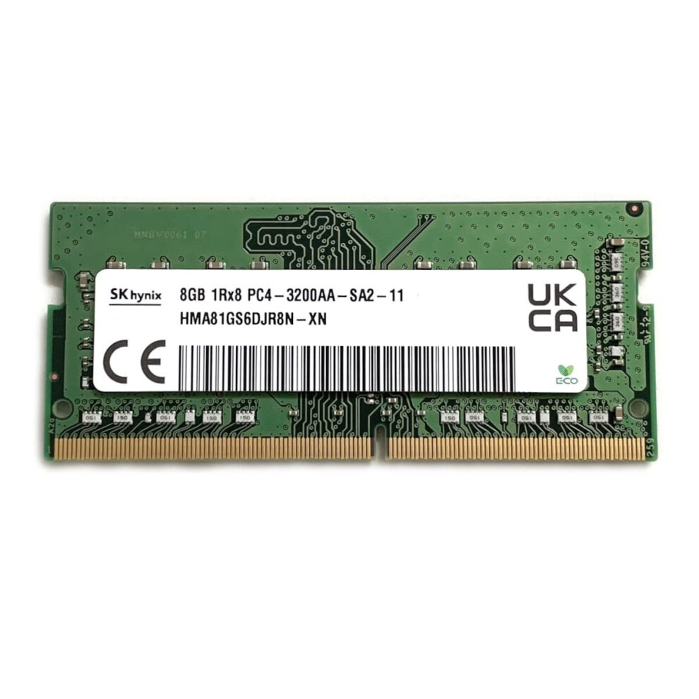 Sk Hynix 8Gb Sodimm Ddr4 3200 Pc4 1Rx8 Hma81gs6djr8n-Xn So-Dimm Laptop 840307302106