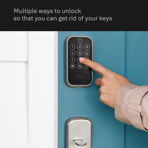 Yale Yale Assure Lock 2 Touchscreen with WiFi and Ridgefield Handle in Black Suede 1