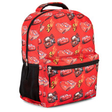Disney Cars Lightning McQueen Bookbag Backpack Pixar Lightning McQueen, Mater, Doc Hudson Allover Bag - Backpack for Boys, Girls, Toddlers, Kids, Adul